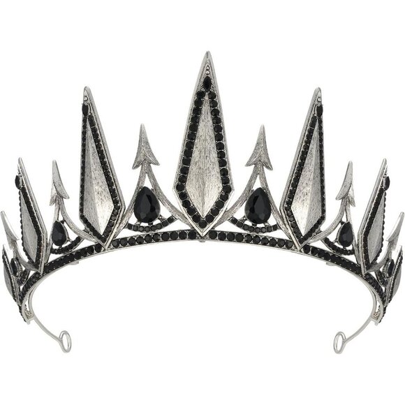 Gothic Crown Tiara Women Halloween Cosplay Party Costume Accessory main image 4